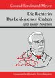 Die Richterin / Das Leiden eines Knaben, Meyer Conrad Ferdinand