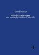 Wirklichkeitslehre, Driesch Hans