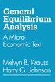 General Equilibrium Analysis, Johnson Harry G.