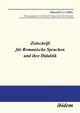 Zeitschrift fr Romanische Sprachen und ihre Didaktik. Heft 3.1, 