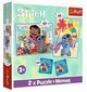 Puzzle 2w1 + Memos Wesoy dzie Lilo&Stitch, 