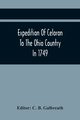 Expedition Of Celoron To The Ohio Country In 1749, 