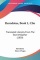 Herodotus, Book 1, Clio, Herodotus
