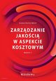 Zarzdzanie jakoci w aspekcie kosztowym, Wjcik Grayna Paulina