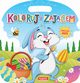 Koloruj z zajcem z naklejkami, 