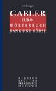 Gabler Euro-Worterbuch Bank Und Borse, Sonderegger Rolf P.