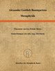 Metaphysik, Baumgarten Alexander Gottlieb