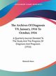 The Archives Of Diagnosis V9, January, 1916 To October, 1916, 