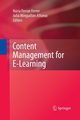 Content Management for E-Learning, 