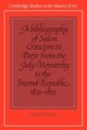 A Bibliography of Salon Criticism in Paris from the July Monarchy to the Second Republic, 1831 1851, 