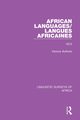 African Languages/Langues Africaines, Various Authors
