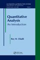 Quantitative Analysis, Chiulli Roy M
