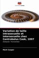 Variation de taille intrasexuelle et intersexuelle chez Centrobolus Cook, 1897, Cooper Mark