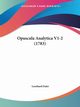Opuscula Analytica V1-2 (1783), Euler Leonhard