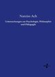 Untersuchungen zur Psychologie, Philosophie und Pdagogik, 