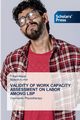 VALIDITY OF WORK CAPACITY ASSESSMENT ON LABOR AMONG LBP, Karthikeyan T