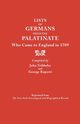 Lists of Germans from the Palatinate Who Came to England in 1709, 