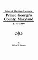 Index PR.George's Co.MD 1777-1886, Brown Helen W.