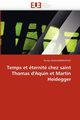 Temps et ternit chez saint thomas d''aquin et martin heidegger, ALEKSANDRAVICIUS-P