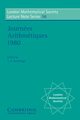 Journees Arithmetiques 1980, 