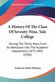 A History Of The Class Of Seventy-Nine, Yale College, Williams Frederick Wells