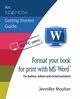 Format your book for print with MS Word?, Mosher Jennifer