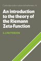 Intro Theo Riemann Zeta Function, Patterson Stephen J.