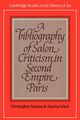 A Bibliography of Salon Criticism in Second Empire Paris, Parsons Christopher