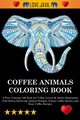 Coffee Animals Coloring Book, Adult Coloring Books, 