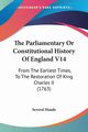 The Parliamentary Or Constitutional History Of England V14, Several Hands