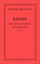 The Advancement of Learning, Bacon Francis