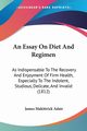 An Essay On Diet And Regimen, Adair James Makittrick