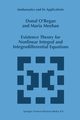 Existence Theory for Nonlinear Integral and Integrodifferential Equations, O'Regan Donal