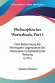 Philosophisches Worterbuch, Part 1, Maimon Salomon