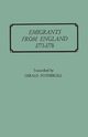 Emigrants from England, 1773-1776, 