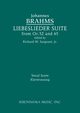 Liebeslieder Suite from Opp.52 and 65, Brahms Johannes