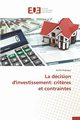 La dcision d'investissement, REGRAGUI-F
