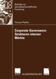 Corporate-Governance-Strukturen interner Mrkte, Pfeiffer Thomas