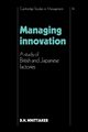 Managing Innovation, Whittaker D. H.