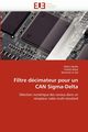 Filtre dcimateur pour un can sigma-delta, Collectif