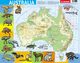 Puzzle ramkowe 72 Australia mapa fizyczna, 