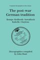 The Post-War German Tradition. 5 Discographies. Rudolf Kempe, Joseph Keilberth, Wolfgang Sawallisch, Rafael Kubelik, Andre Cluytens. [1996]., Hunt John