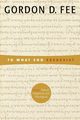 To What End Exegesis?, Fee Gordon D.