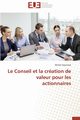Le conseil et la cration de valeur pour les actionnaires, SAYUMWE-M