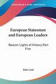 European Statesmen and European Leaders, Lord John