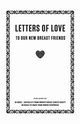Letters of Love - to our new breast friends, 