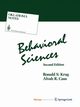 Behavioral Sciences, Krug Ronald S.