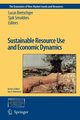 Sustainable Resource Use and Economic Dynamics, 