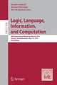 Logic, Language, Information, and Computation, 