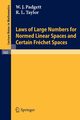 Laws of Large Numbers for Normed Linear Spaces and Certain Frechet Spaces, Padgett W. J.